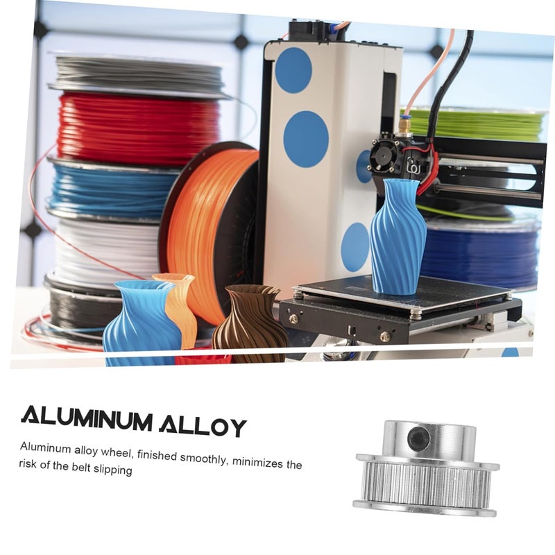 Printer Belt Pulley Timing Belt Wheel Printer Replacement Parts Aluminum Alloy Tooth Bore Wide - Image 4