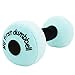 June Garden 6 My First Dumbbell Plush Baby Rattle Toy Safe Soft Barbell Workout Toy for Infants Boys and Girls Blue - Image 3
