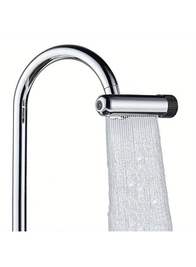 720 Rotating 6 In 1 Kitchen Faucet Extender Electroplate Silvery Brass ABS Spray Modes - Image 4