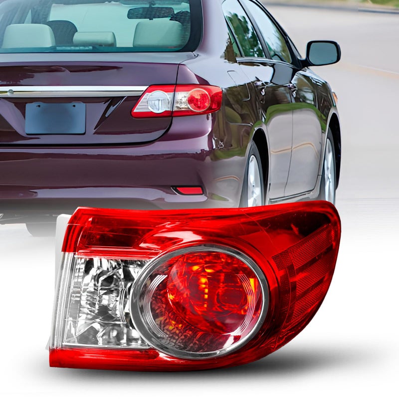 AUTOONE For Toyota Corolla Tail Lights Assembly Tail Lamp Assembly Fit for 20112013 Corolla Rear Factory OEM Passeger Side Without Bulbs