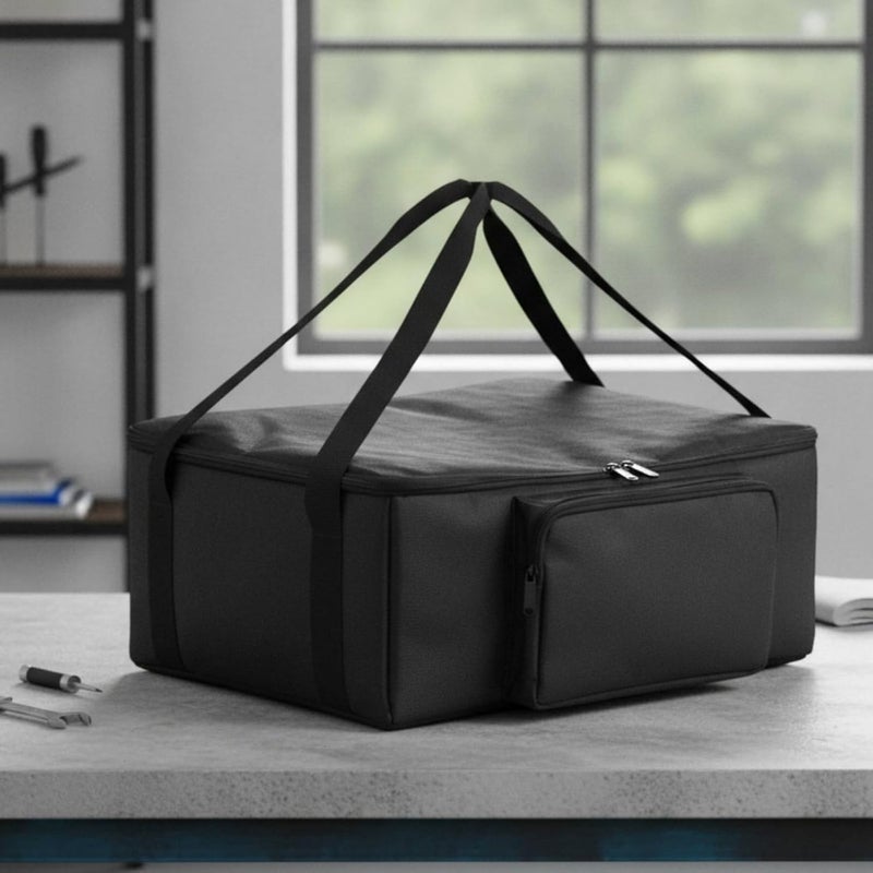 Qianly Zippered Padded Portable Printer Carrying Bag Printer Carrying Bag, Array, Khaki - Image 4