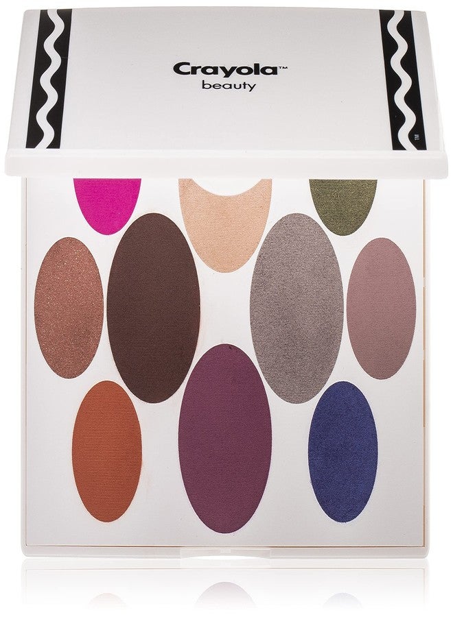 Crayola Beauty Eyeshadow Palette 10 Creamy Matte & Metallic Shades Long-lasting, Blendable, Highly Pigmented Color, Velvety Finish Talc Free Formula & Vegan Friendly Tropical 0.63 Oz, 0.63 ounces - Image 1