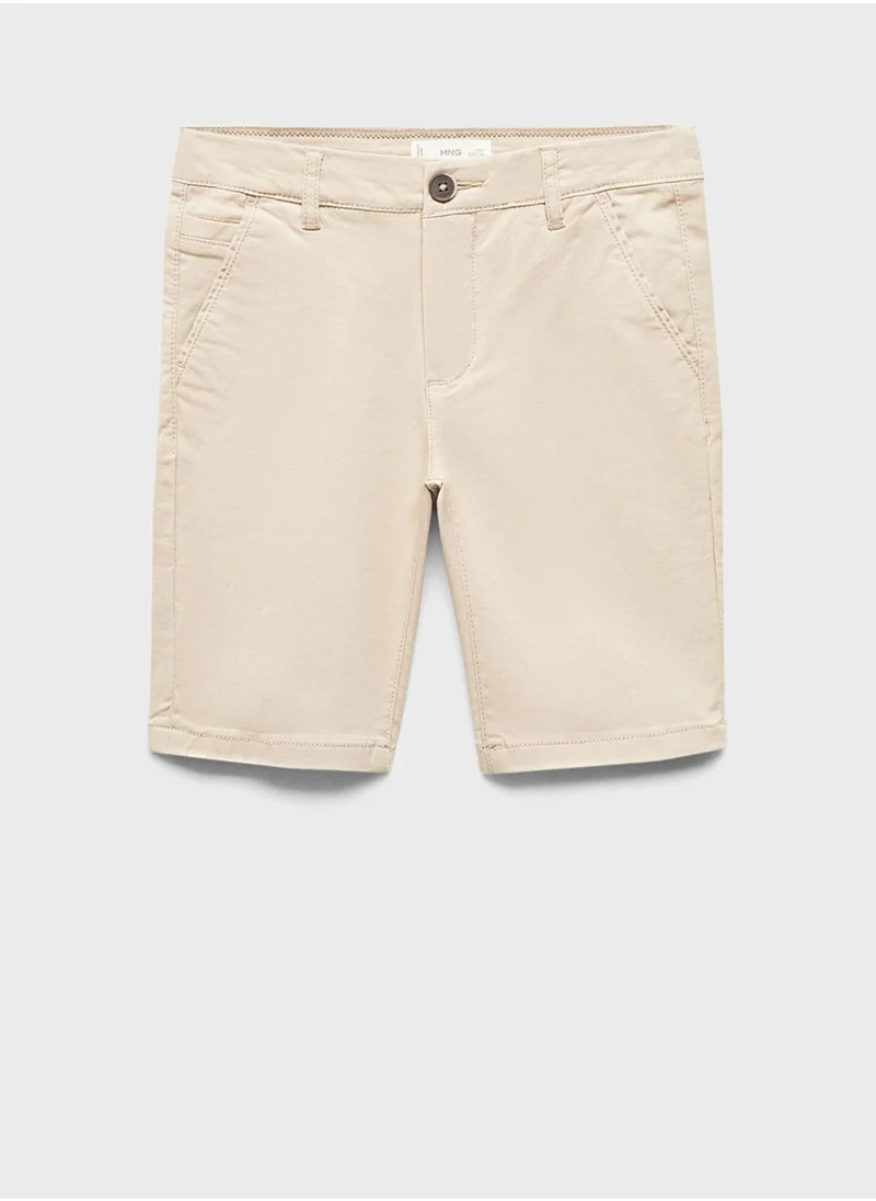 MANGO Kids Essential Chino Shorts