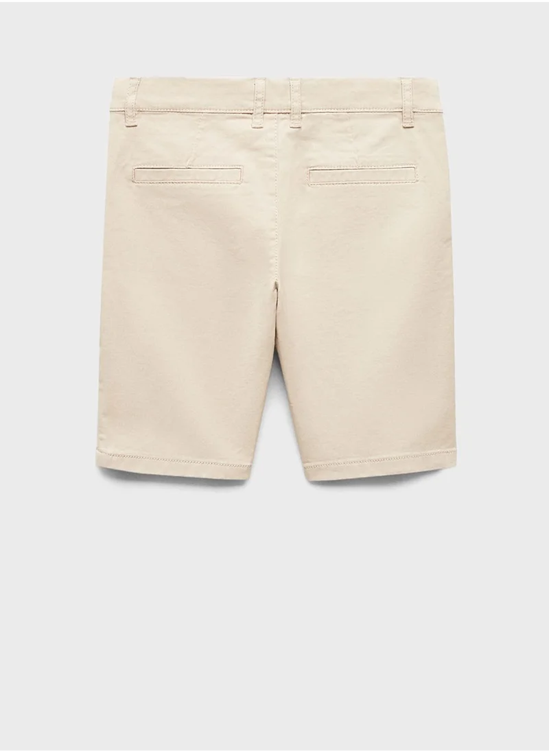 MANGO Kids Essential Chino Shorts