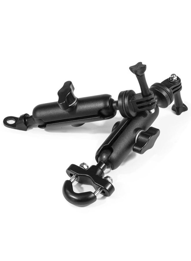 Generic Motorcycle Bicycle Recorder Bracket Riding Sports Camera Handlebar Mirror Holder Action5pro Fixing Accessories-Color:Handlebar  - Image 4