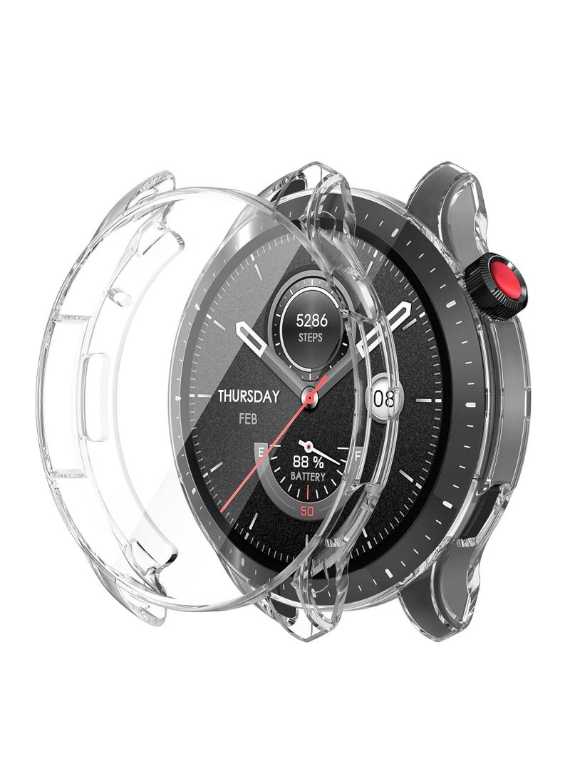 Generic - Case Compatible with Amazfit GTR 4 / GTR4 Pro Case Watch Soft TPU Shockproof Cover Slim Guard Thin Bumper Shell Protector (Clear) - Image 1