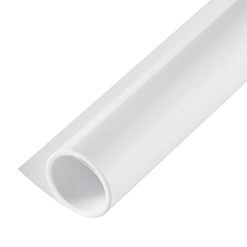 Meking White PVC Backdrop, 23.6"x51" Photography Backdrop Matte & Reflective PVC Background Dual Side Vinyl Backdrop for Product Video Photography Studio (60x130cm) - Image 1