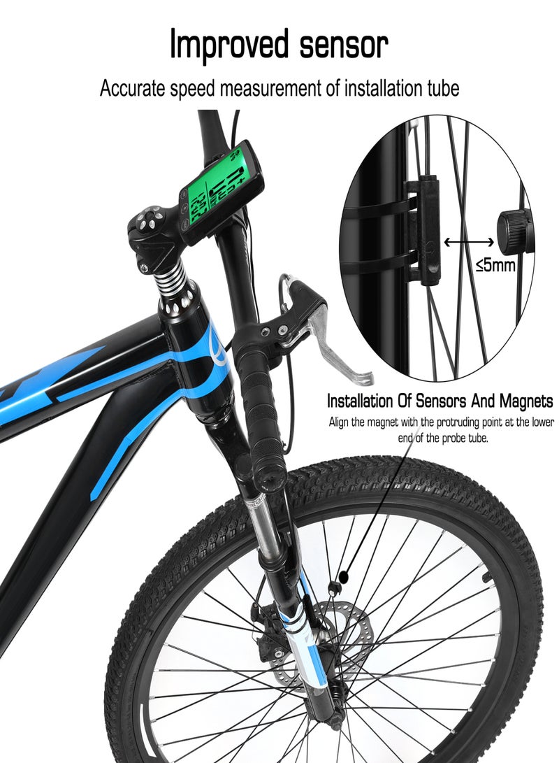 Generic Waterproof Bike Computer with LED Backlight Bicycle Speedometer Odometer Calorie Counter and Temperature Display  - Image 2