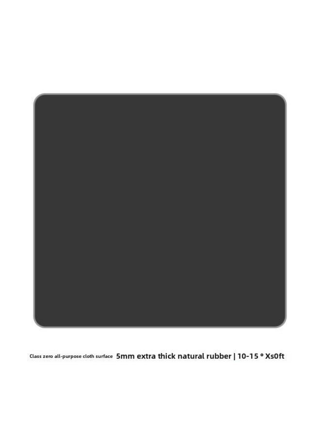 Electric Competition Mouse Pad Class Zero Super Large Fine Face Lock Edge Thickened 5mmFPS Game Special Mouse Pad Office Special Pad-color:420*490*5mm-pattern:zero Black  - Image 1
