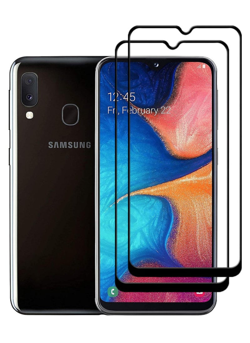ACLIX 2 Pieces Antistatic ESD Dustproof Premium Quality High Definition Tempered Glass Screen Protector Designed For Samsung Galaxy A20 - Image 1