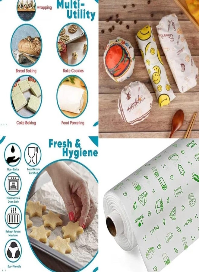 HOMEFRESH هوم فريش | ورق تغليف زبدة للطعام بطول 25 متر - ورق غير لاصق وآمن للطعام للطبخ والخبز والتخزين (25 متر) - Image 2