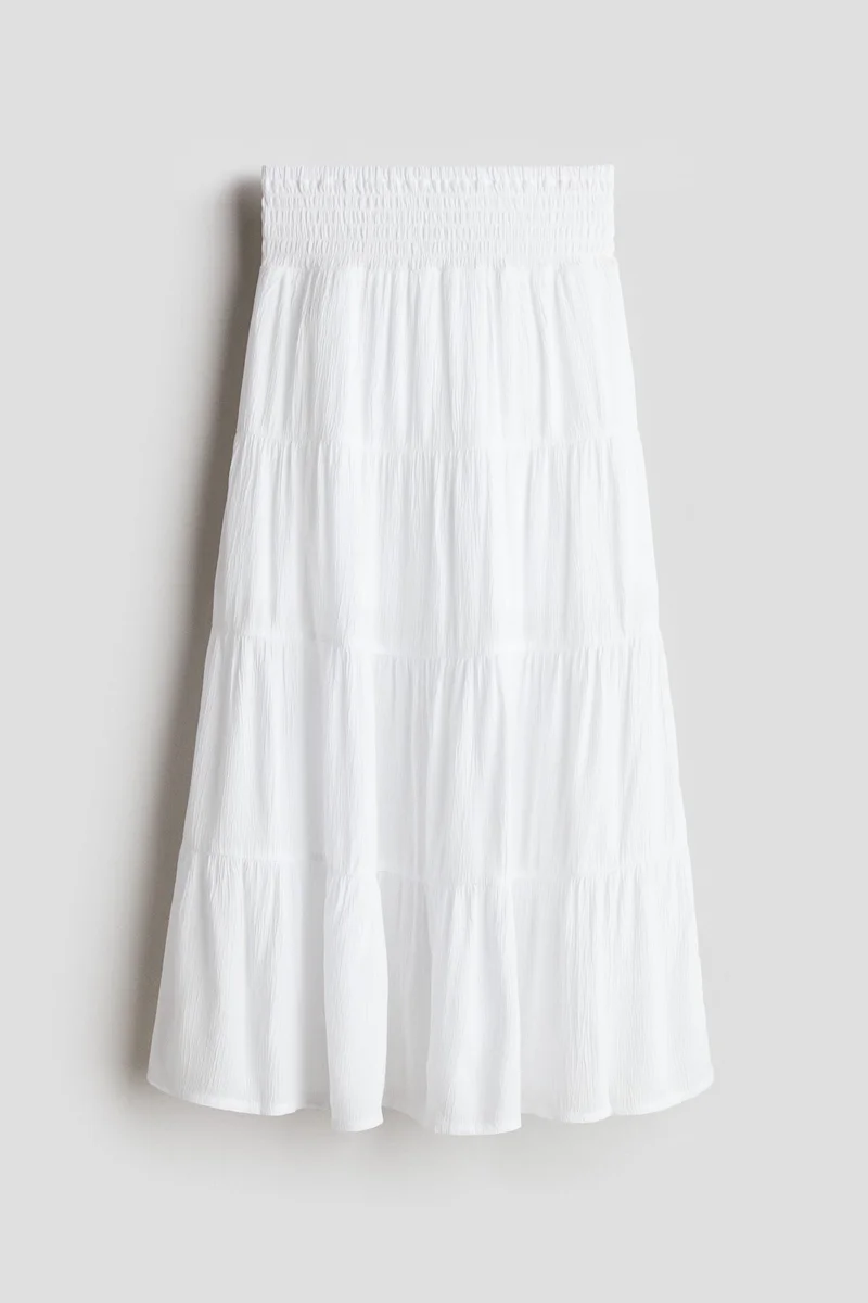 H&M Smocked tiered skirt