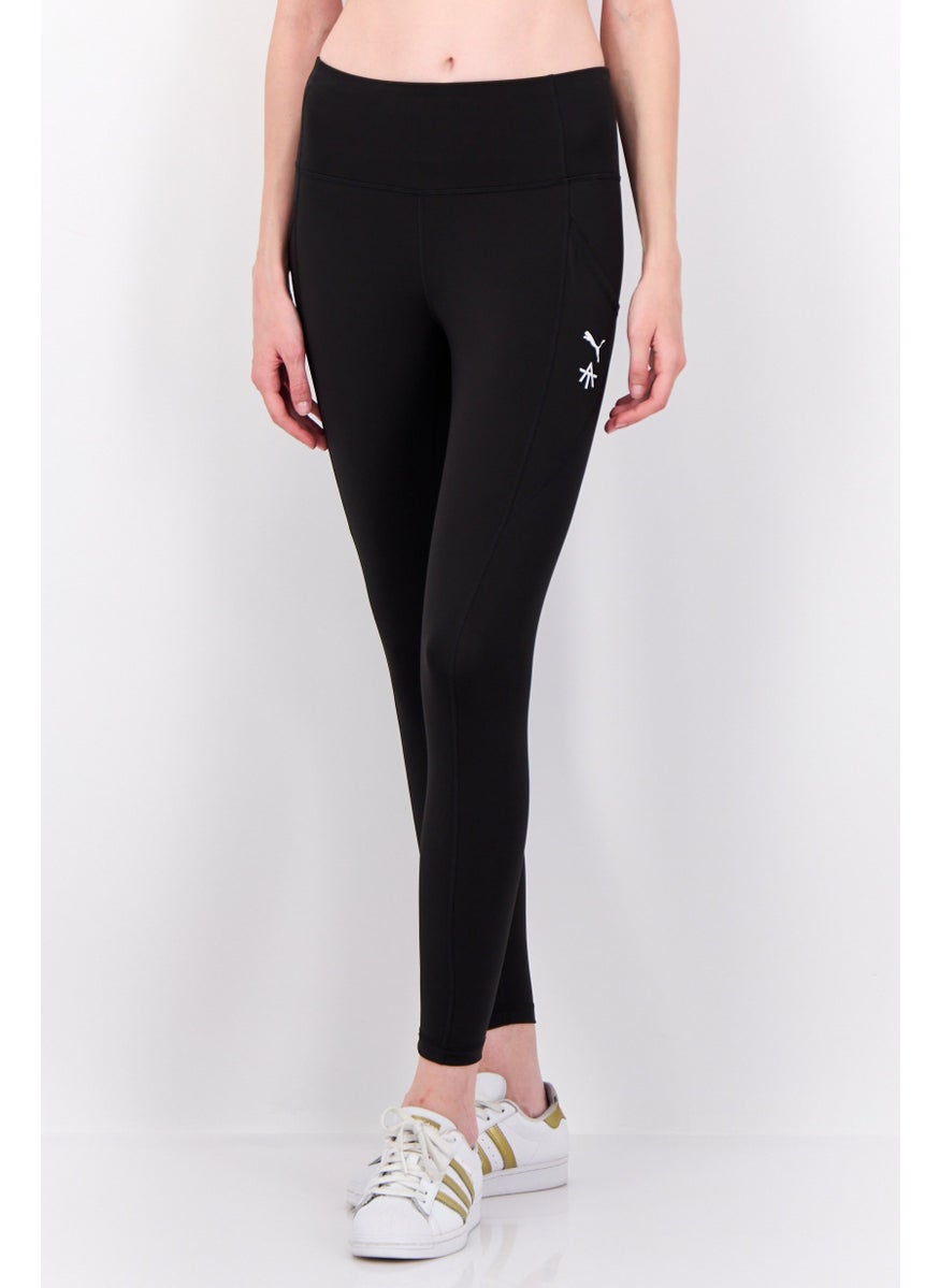 PUMA Women Sportwear Fit Brand Logo Training Leggings, Black  - Image 1