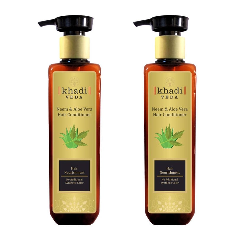 Khadi Veda Neem Aloe Vera Hair Conditioner 200Ml Each Pack Of 2