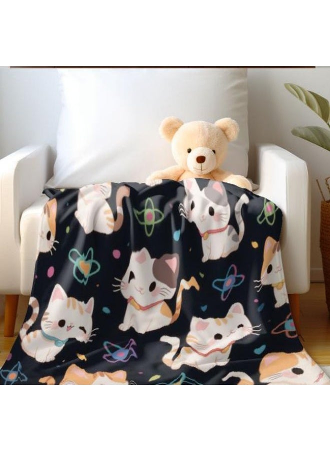 general Baby and children's cartoon flannel thin blanket (warm and comfortable, suitable for sleep, game use) 70cm*100cm - Image 4