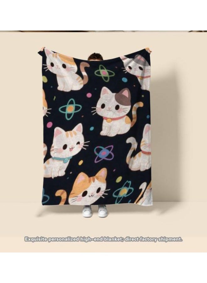 general Baby and children's cartoon flannel thin blanket (warm and comfortable, suitable for sleep, game use) 70cm*100cm - Image 3