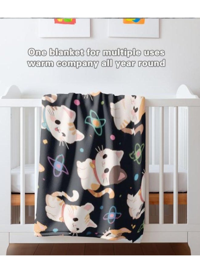 general Baby and children's cartoon flannel thin blanket (warm and comfortable, suitable for sleep, game use) 70cm*100cm - Image 5