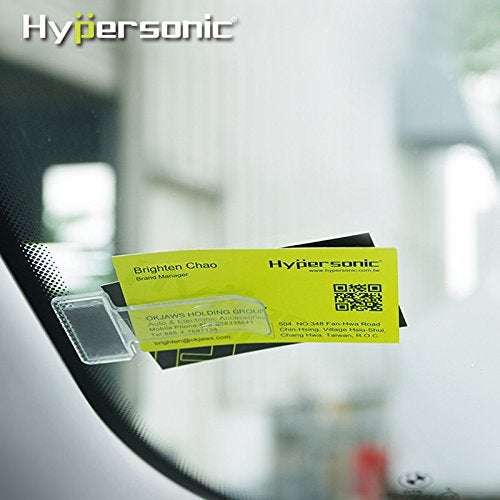 Hypersonic Car Windshield Parking Tickets Holder Transparent Auto Accessories Clip 2PCS - Image 2