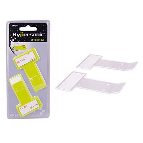 Hypersonic Car Windshield Parking Tickets Holder Transparent Auto Accessories Clip 2PCS - Image 1