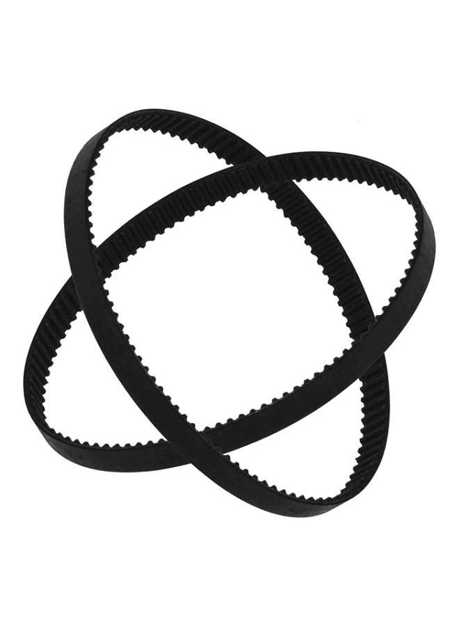 NIBEMINENT - 2-Piece Rubber Closed-Loop Timing Synchronous Belt Black - Image 1