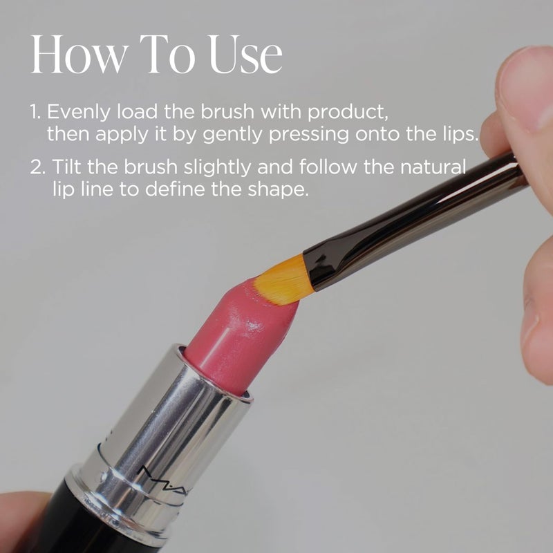 Piccasso 501 Lip Brush â€“ Professional Lip Brush for Precise Lip Gloss & Lip Stain Application, Smooth Color Payoff & Defined Lip Lines, Synthetic Makeup Brush for Clean, Flawless Finish - Image 5