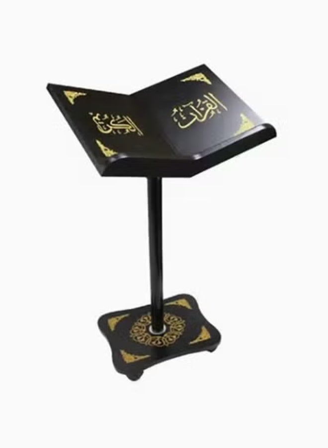 Sundus Adjustable Muslim Quran Book Holder Pen Stand For Convenient Read (Black) - Image 1