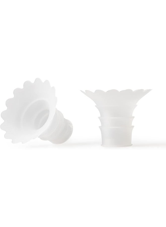 Willow إدراج حجم مضخة الثدي من وييلو - 19 مم - إدراجات الفلنج، تحسن الملاءمة والراحة للأمهات اللاتي يستخدمن مضخة الثدي، تناسب فلنج مضخة الثدي وييلو 24 مم - 2 قطعة - Image 1