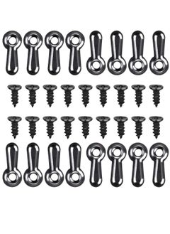Excefore 200 Pieces Metal Picture Frames Turn Button Fasteners With 200 Pieces Screws Photo Frame Hanging Hangers For Photos Picture And Drawing Crafts Posters Black Pictures Frame Hardware Backing Clip  - Image 1