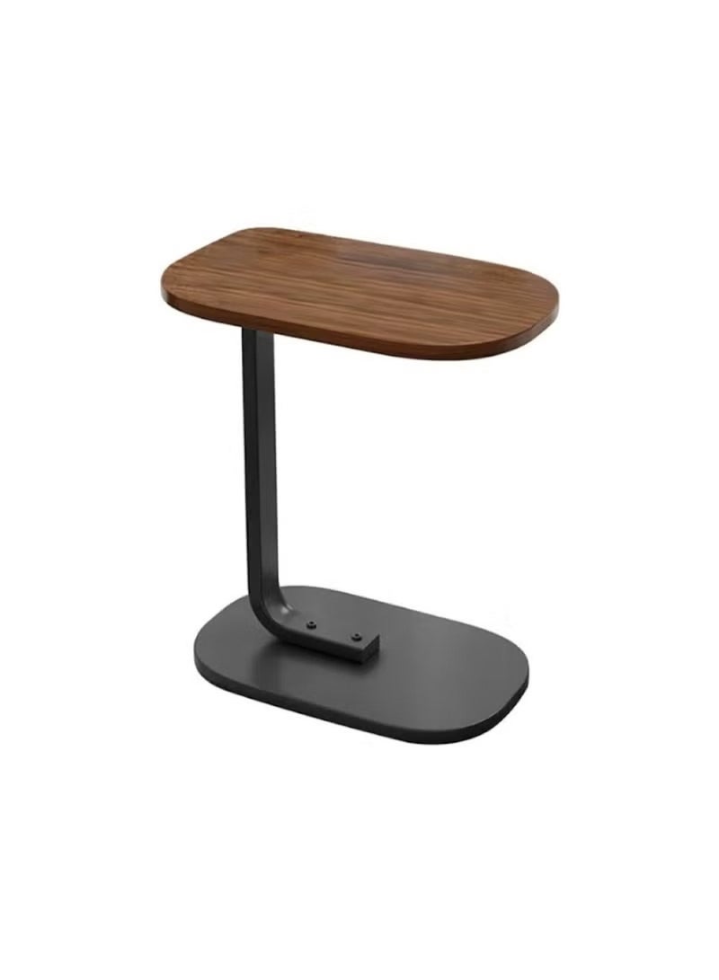 Huitich Modern Sofa Side Table – Coffee Table for Living Room, Bedside & Corners (Black/Brown, 45×28×60cm) - Image 1