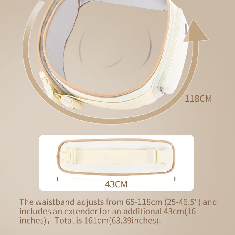 Bebamour حمالة أطفال Bebamour مع مقعد الورك، مقعد ورق قابل للتنفس لجميع الوضعيات وحمالة - Image 3