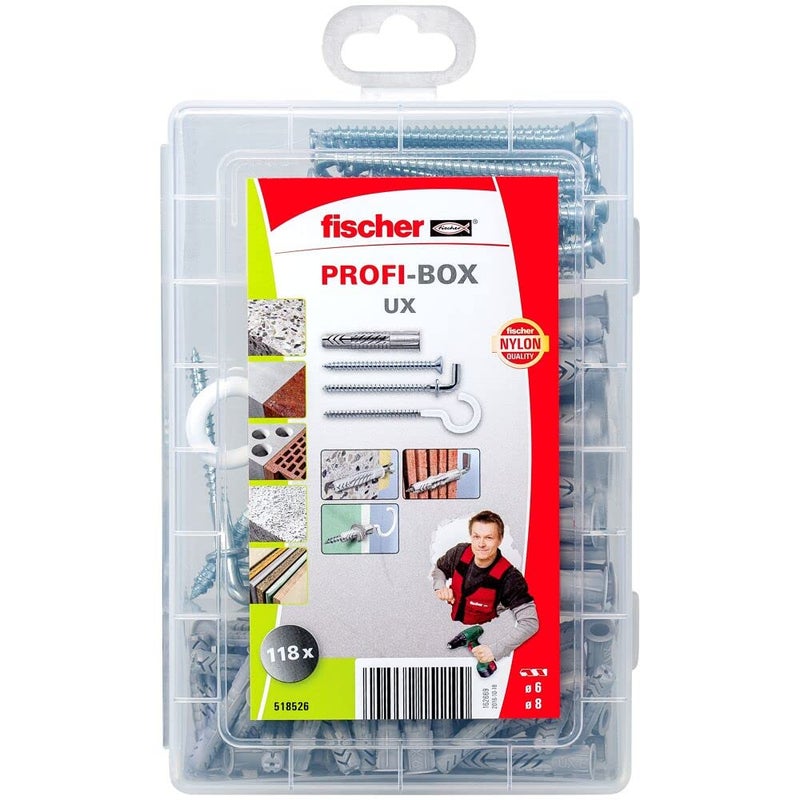 Fischer PROFIbox UX Screw Hook Set 518526 - Image 2