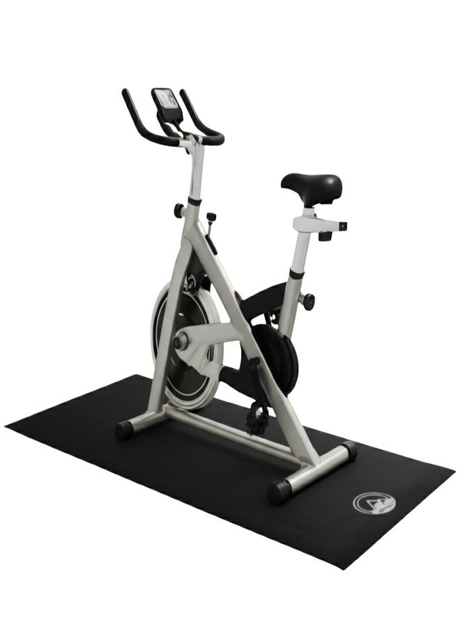 Wakeman Treadmill & Exercise Equipment Mat - Non-Slip, Waterproof 5.84 mm Pad for Bike, Walking Pad, Elliptical or Home Gym - Noise-Reducing Workout Floor Protector by Wakeman (36 x 84 in) - Image 1