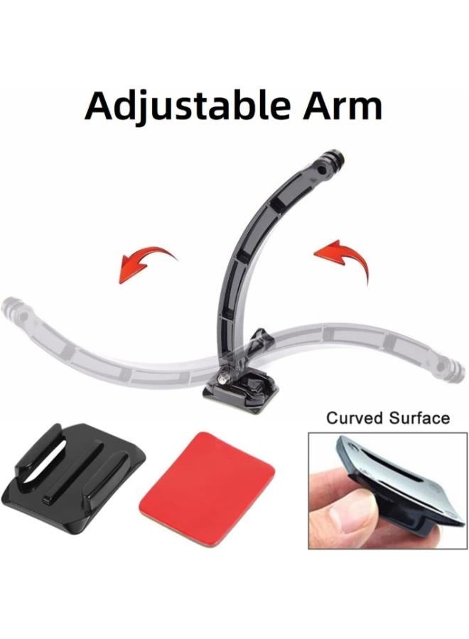 EasyLife Set of Helmet Extension Self Photo Arm Kit Compatible with GoPro Hero 10/9/2018/8/Max/7/6/5/4/3 Action Camera Accessories - Image 2