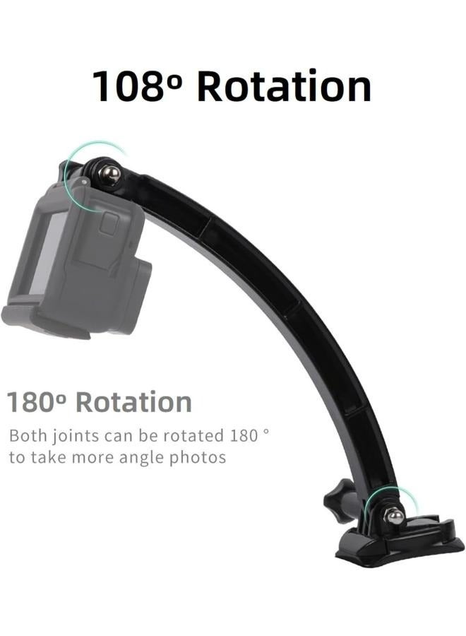 EasyLife Set of Helmet Extension Self Photo Arm Kit Compatible with GoPro Hero 10/9/2018/8/Max/7/6/5/4/3 Action Camera Accessories - Image 3