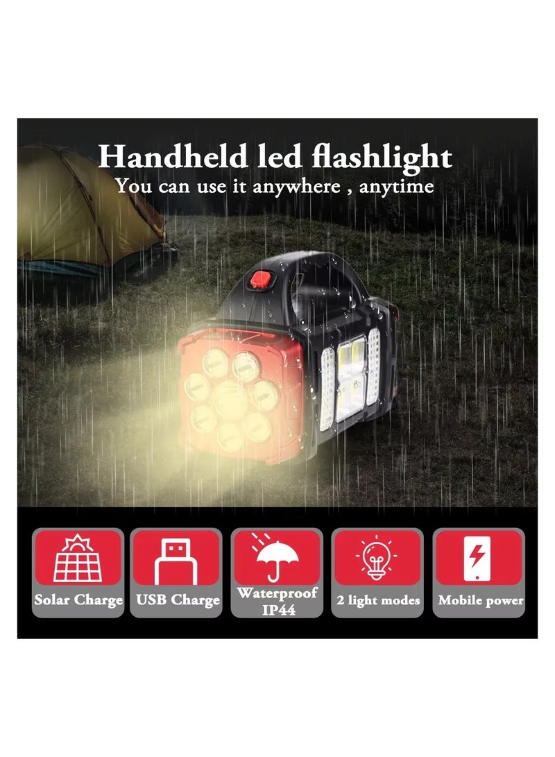 hurry bolt Multifunctional Solar Lamp, USB Charging Emergency Light Torch Multi Mode Emergency, IP44 Waterproof Also Power Bank HB1678 - Image 4