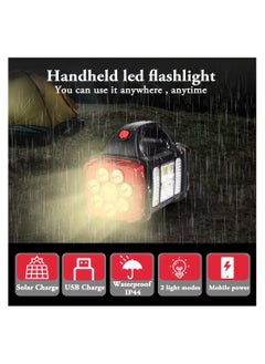 hurry bolt Multifunctional Solar Lamp, USB Charging Emergency Light Torch Multi Mode Emergency, IP44 Waterproof Also Power Bank HB1678  - Image 4
