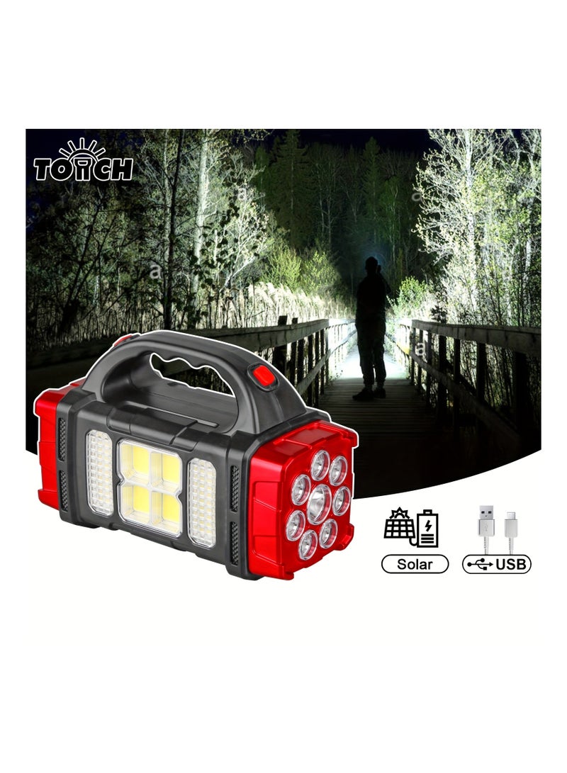 hurry bolt Multifunctional Solar Lamp, USB Charging Emergency Light Torch Multi Mode Emergency, IP44 Waterproof Also Power Bank HB1678 - Image 2