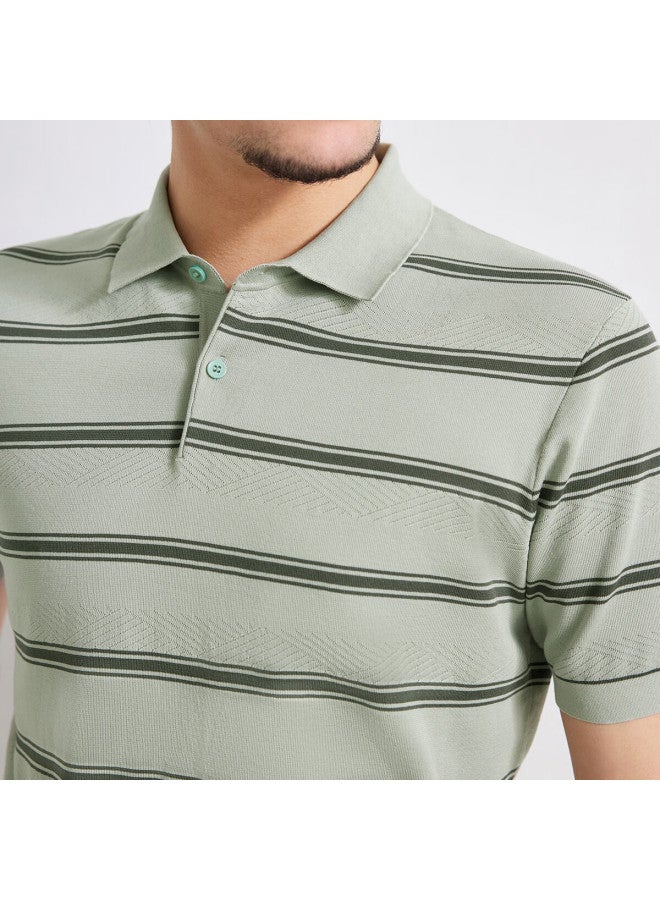 Judger Zhuangji Men's Short-sleeve T-shirt, Summer New Style, Business Casual, Soft Breathable, Turn-down Collar Polo - Image 3