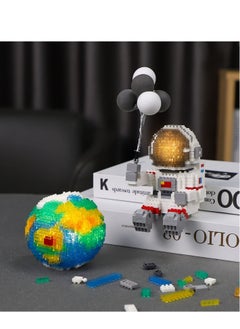 Y&D Astronaut Micro Mini Building Sets, Space Model Block Set,1368 PCS with LED Lighting Kit and Small Balloon for Adults Teens  - Image 4