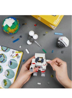 Y&D Astronaut Micro Mini Building Sets, Space Model Block Set,1368 PCS with LED Lighting Kit and Small Balloon for Adults Teens  - Image 5