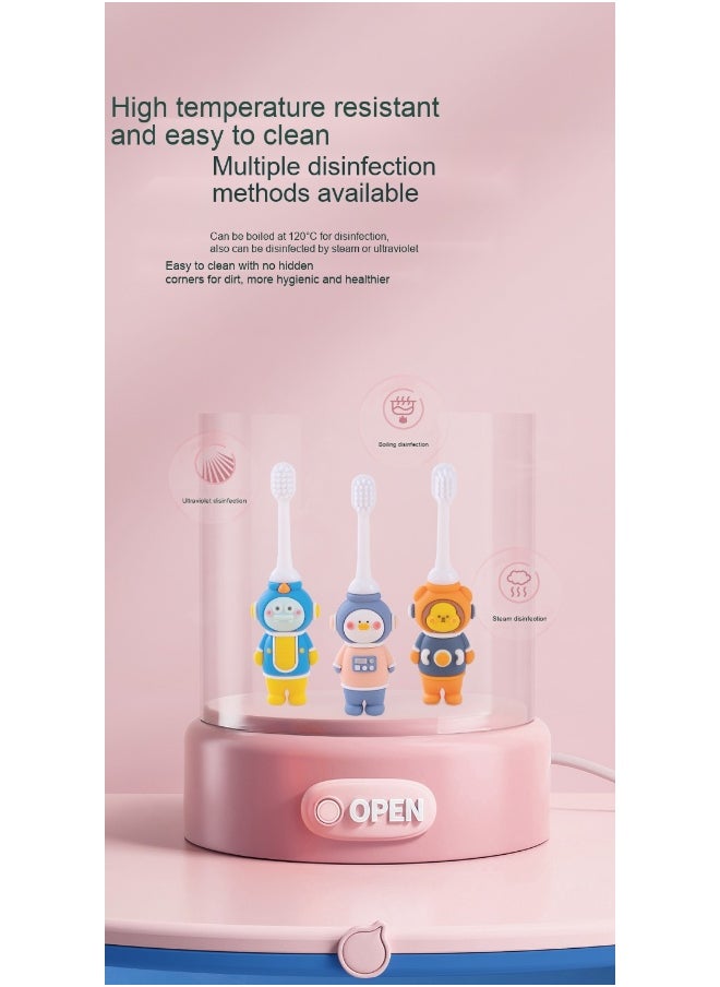 3Pcs Children's Toothbrush-Cartoon Children Soft Bristle Toothbrush Household Single Bottle 2-6 Years Old Children Toothbrush Soft Bristle