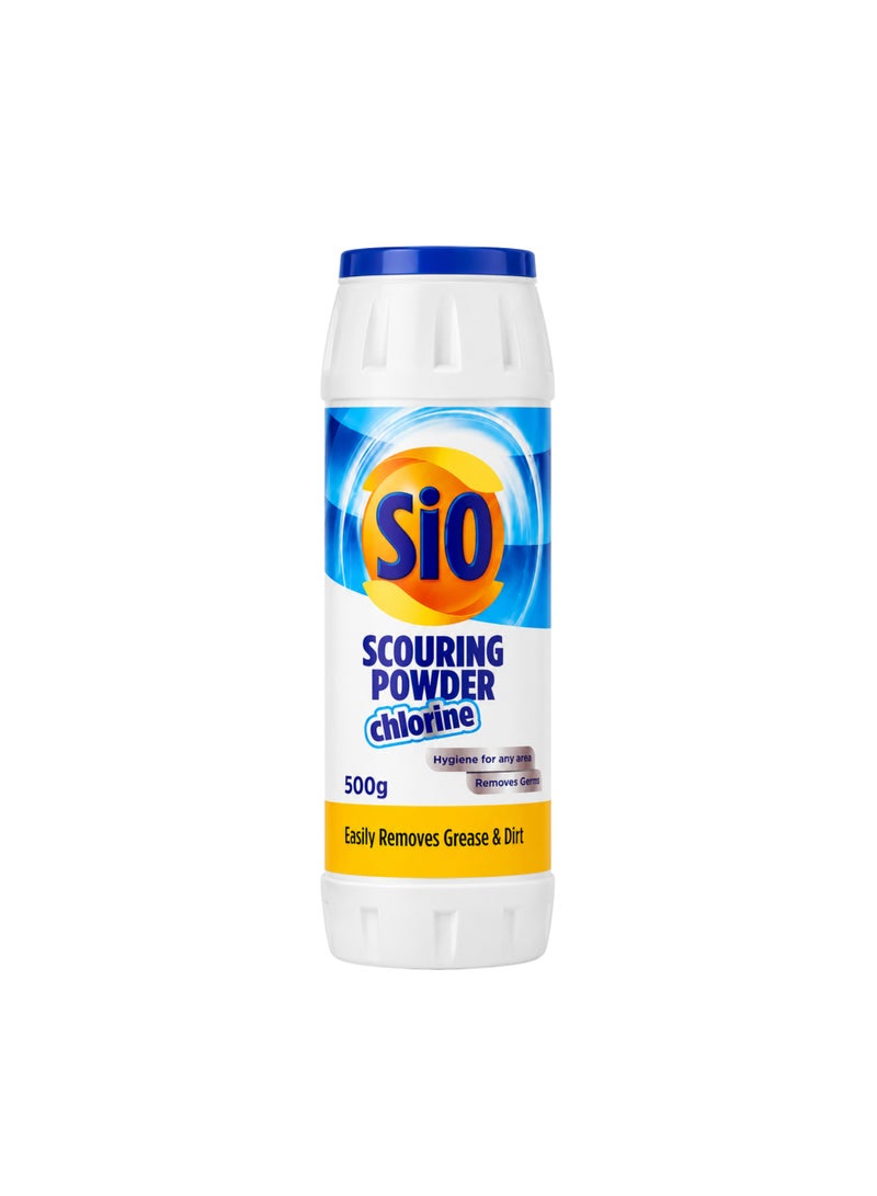 Sio Scouring Powder with Chlorine for Tough Grease & Stain Removal - 500g (17.6 fl.oz.) - Image 1