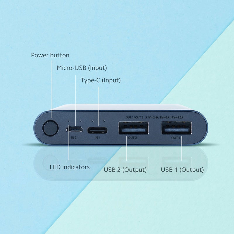 شاومي مجدد - شاومي مي 10000 مللي أمبير، مدخل مايكرو USB و Type C، باور بانك 3i مع شحن سريع 18 واط - Image 2