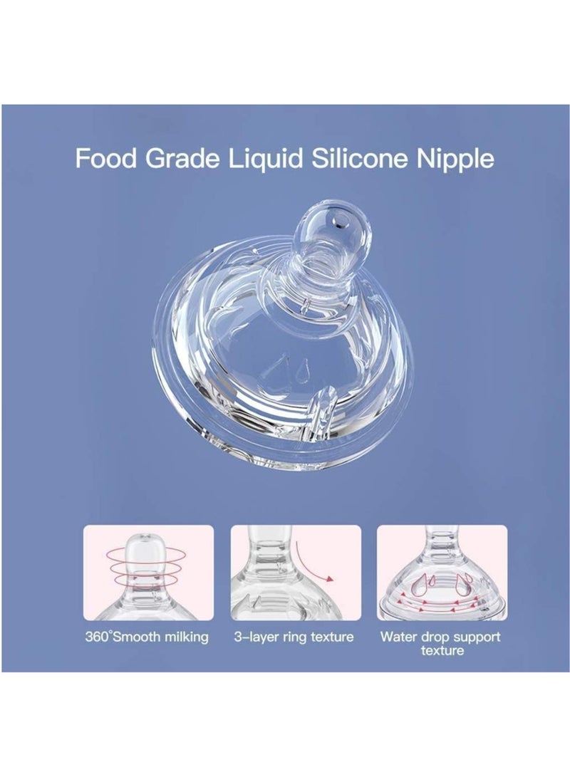 Gonice Baby Bottle Sippy Cup 220ml, Learning Drinking Cup with Handle 360° Leak-proof Gravity Ball Design Baby Learn to Drink Water Transition Cup Soft Bite-resistant Drop Resistant for Kids 6+ Months - Image 4