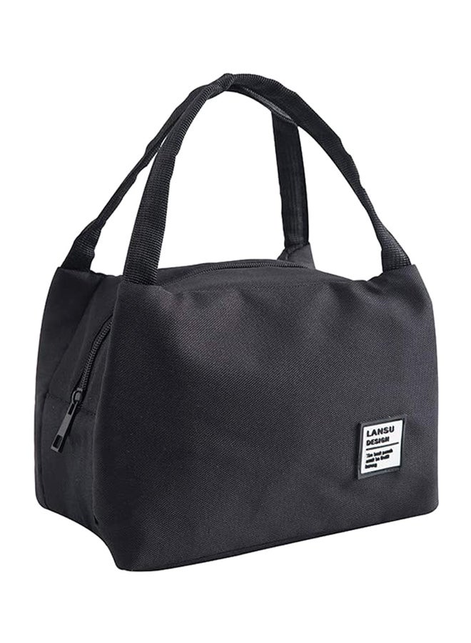 CYTHERIA Insulated Thermal Cooler Lunch Bag Oxford Black 18x15x28cm - Image 1