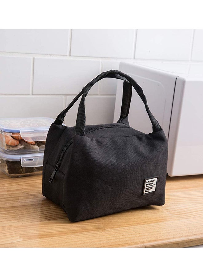 CYTHERIA Insulated Thermal Cooler Lunch Bag Oxford Black 18x15x28cm - Image 3