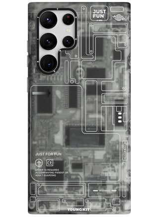 Futuristic Technology Circuit Designed for Samsung Galaxy S23 Ultra case (2023) Full Protection, Military Shockproof, Soft Bumper - Black/Grey - pzsku/Z6E9ED456E4149865A585Z/45/_/1692278006/63e1e5da-4da1-4623-a1e0-cd1eda15fdf5
