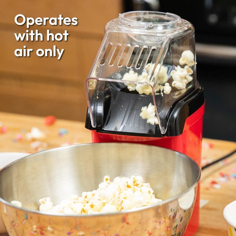 Hot Air Popcorn Machine 1200W – Healthy Popcorn Ready in 3 Minutes, No Oil, Touch of a Button Operation, Easy to Clean, Perfect for Family Gatherings & Movie Watching - Image 3