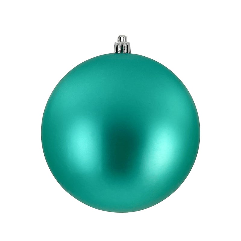 CHRISTMAS MAGIC Baubles Matt Turquoise 12cm 2Pcs/PVC Box