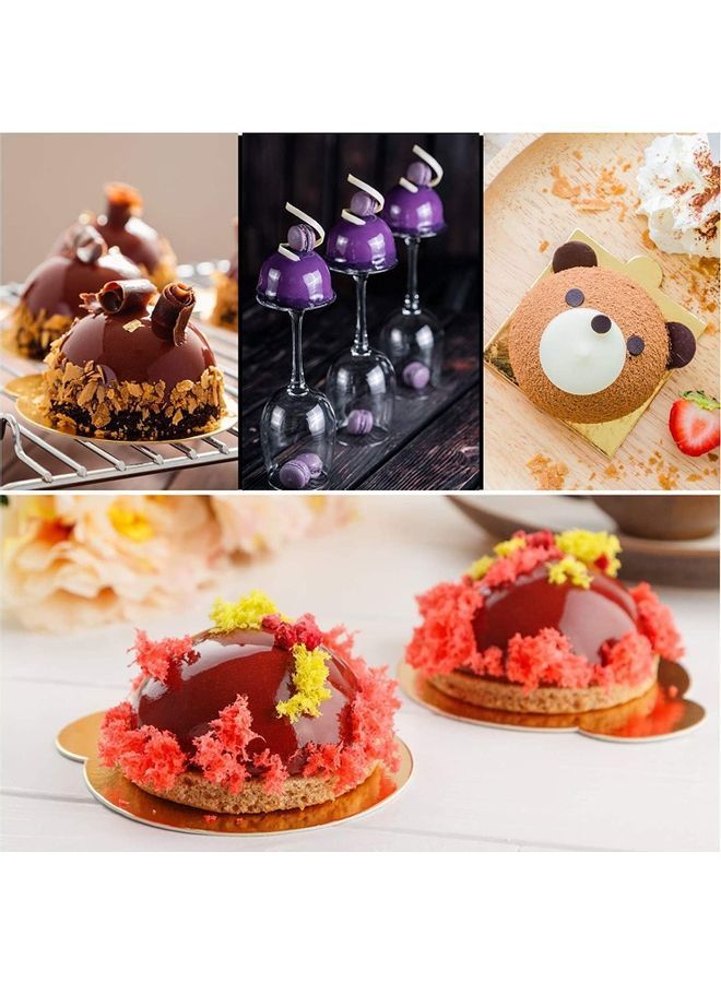 NIBEMINENT Silicone Mold/ Bite Sized Chocolate Bombs Round Dome Half Sphere Mold multicolour one sizecm - Image 4